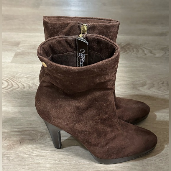 Isaac Mizrahi Shoes - Isaac Mizrahi Chocolate Brown Suede Ankle Boots Womens Size 7 Preowned target